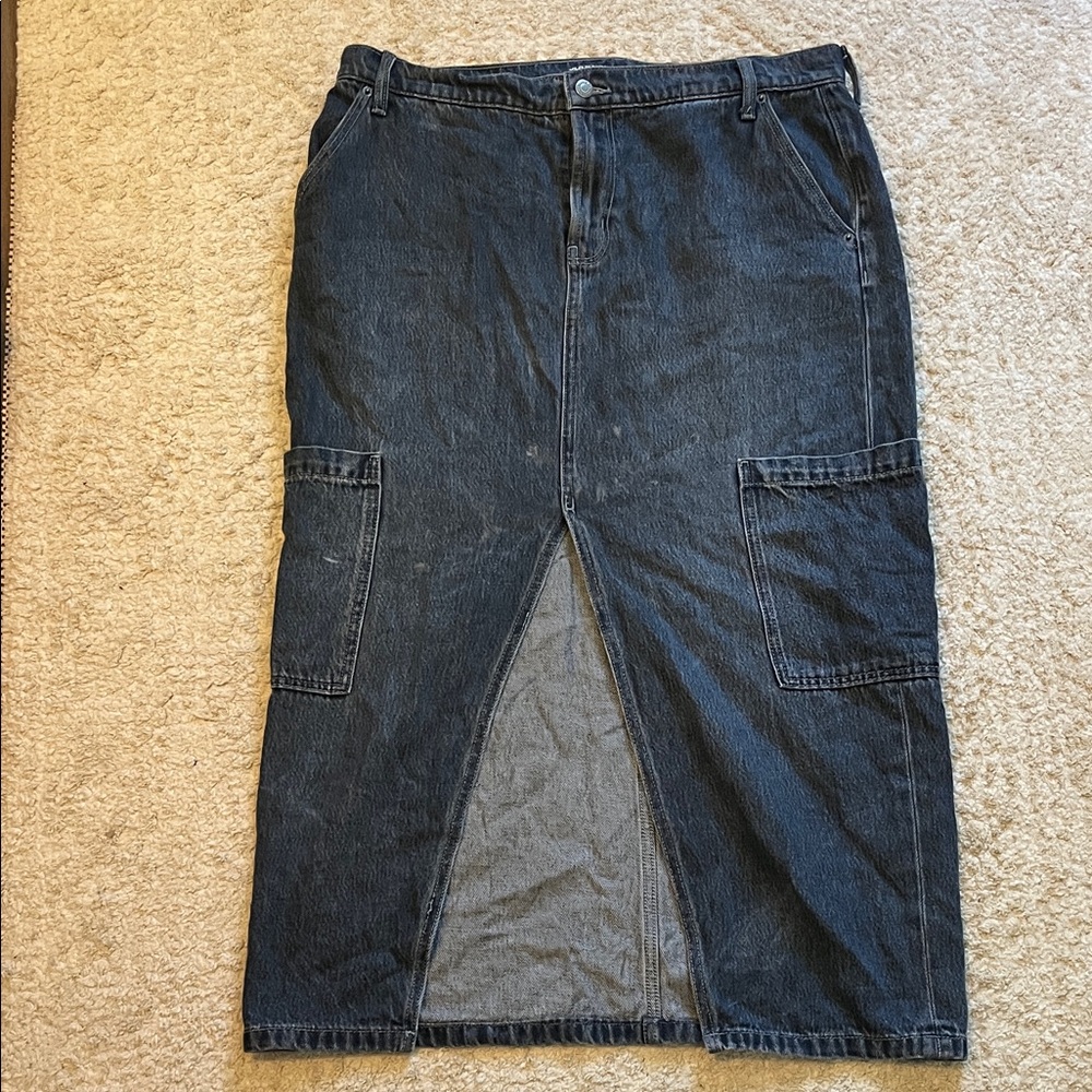 Old Navy Women's Dark Blue Denim Skirt
